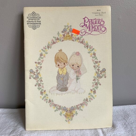 Precious Moments Wedding Book Cross Stitch Pattern - Picture 1 of 2